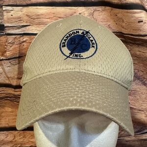 OTTO Brandon & Clark Inc Odessa Texas Work Hat Cap Tan Mesh One Size 18-356